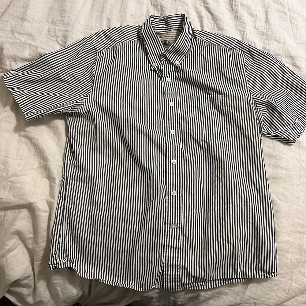 Cutter and buck striped button down shirt. Amazing condition.